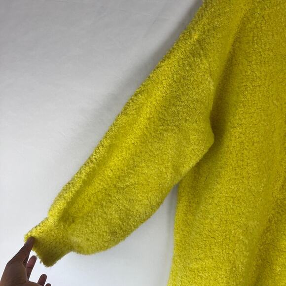 Pilcro by Anthropologie Women's Sherpa Sweater Top Size Large Boho Stretch - Picture 3 of 8